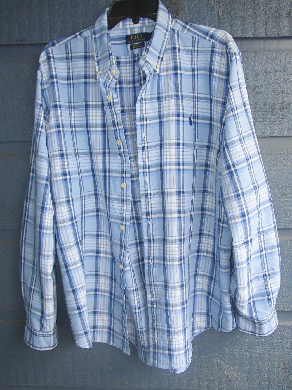Polo Ralph Lauren XL blue flannel shirt